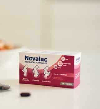 Novalac prenatalne kapsule embalaža.