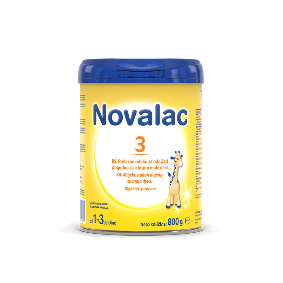 Novalac 3 mleko za decu namenjeno je za decu od 1. do 3. godine života.
