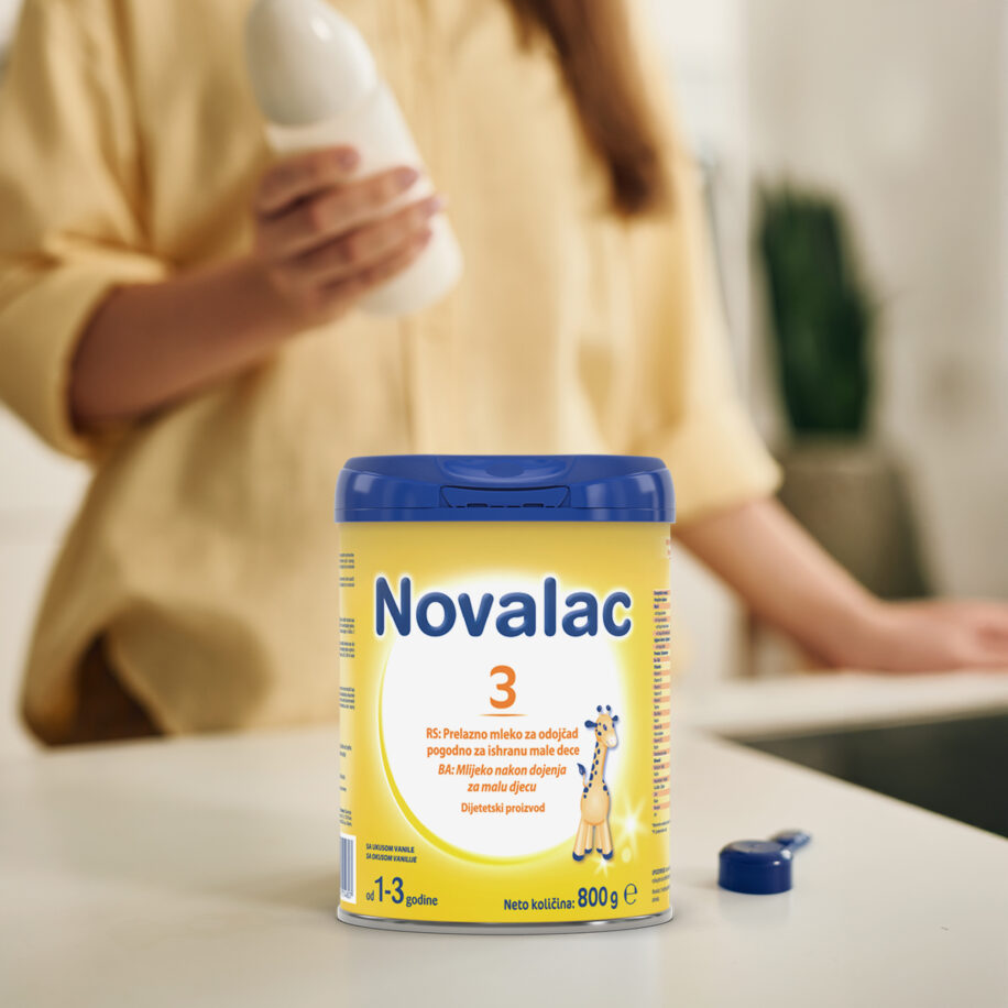 Novalac 3 mleko za decu namenjeno je za decu od 1. do 3. godine života.
